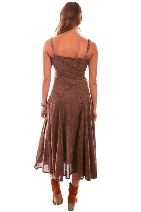 Vintage Western Dress Copper HC62