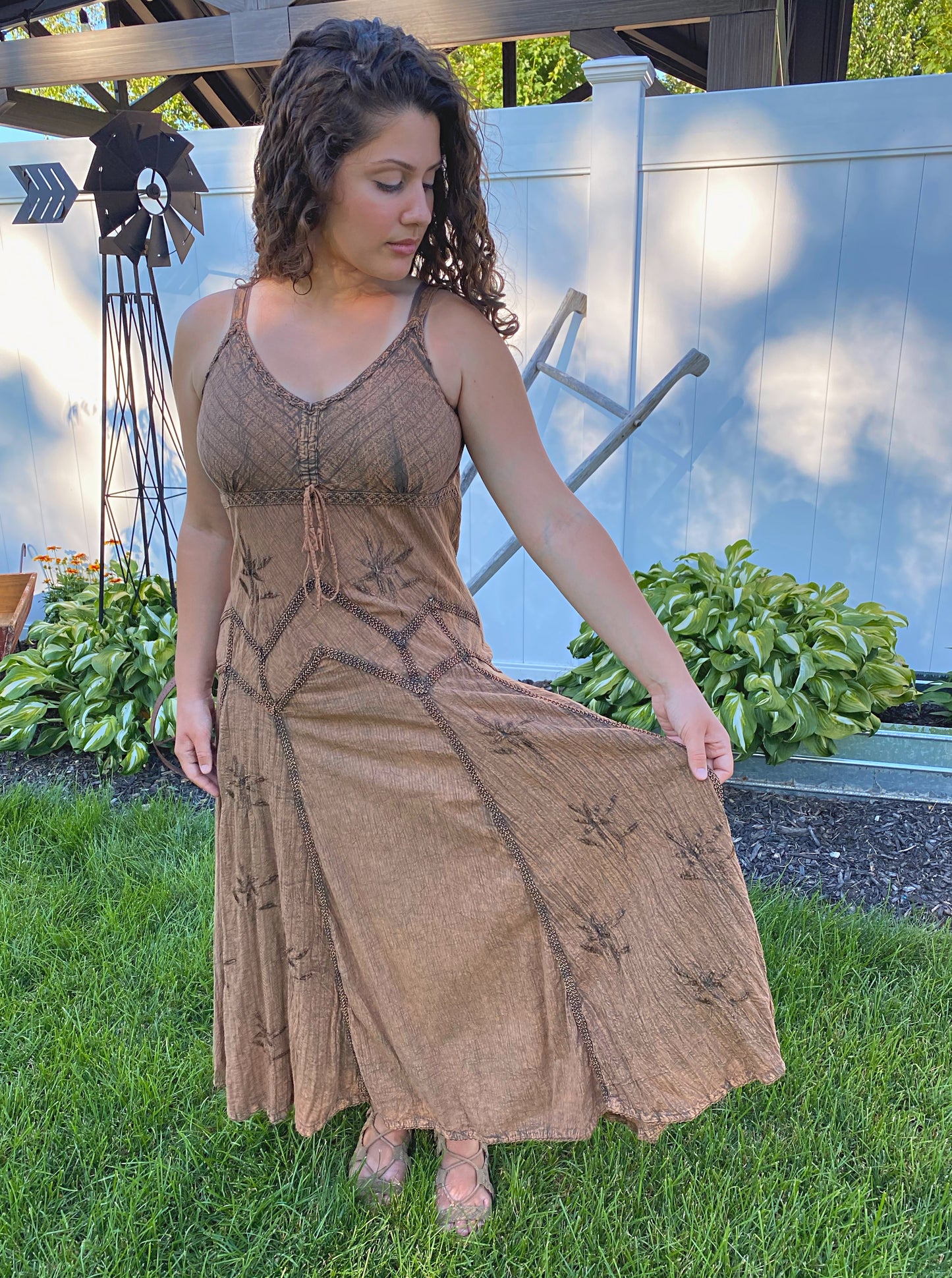 Vintage Western Dress Copper HC62