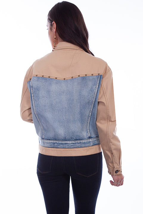 Two Tone Jean Jacket HC686