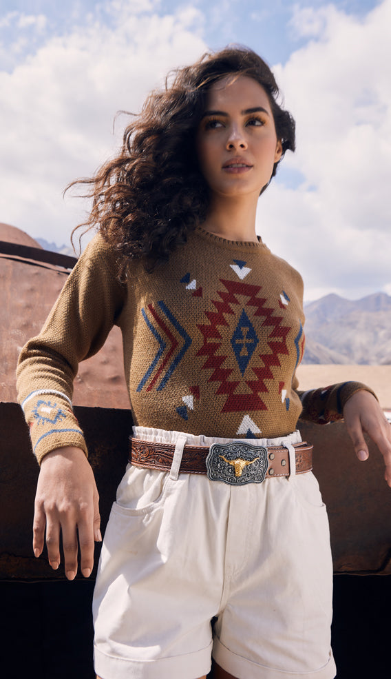 Aztec sweater clearance